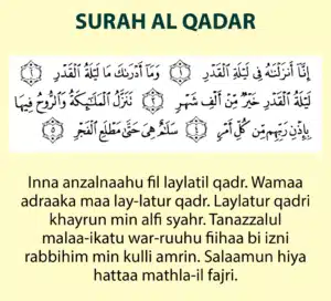  Laylatul Qadr Surah in English