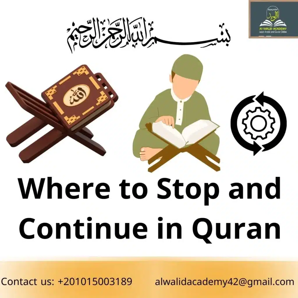 Where to Stop and Continue in Quran